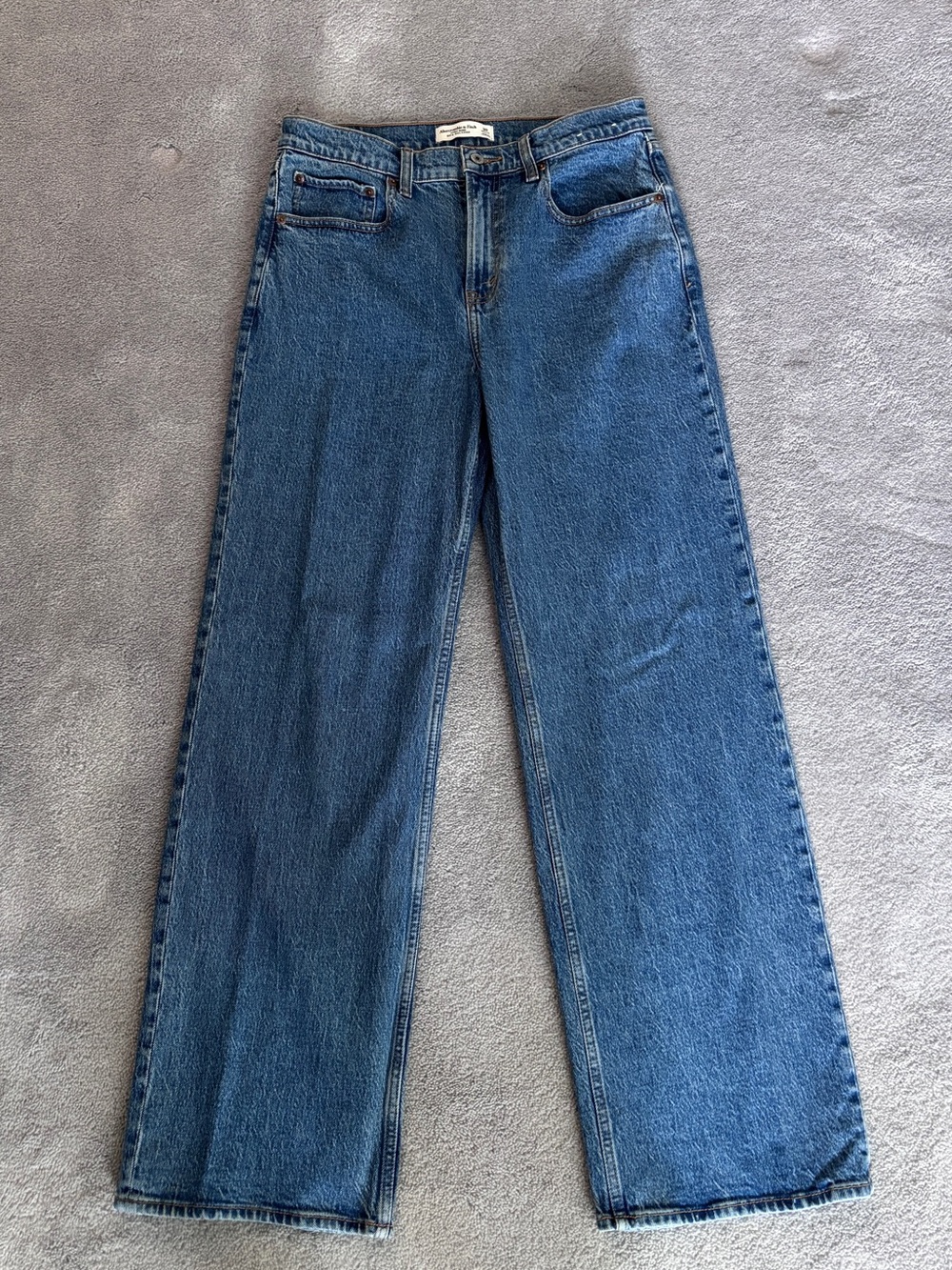 Abercrombie & Fitch High-Rise Blue Denim Jeans - Picture 4 of 5